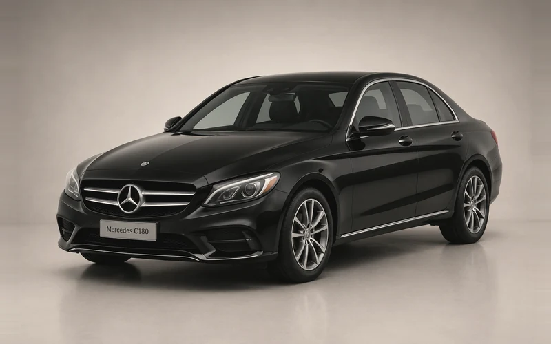 Mercedes C180, önden çeyrek açı