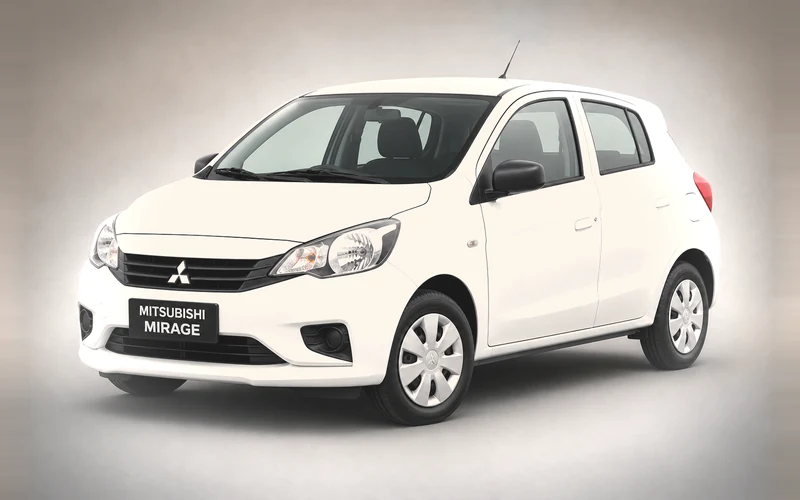 Mitsubishi Mirage, önden çeyrek açı