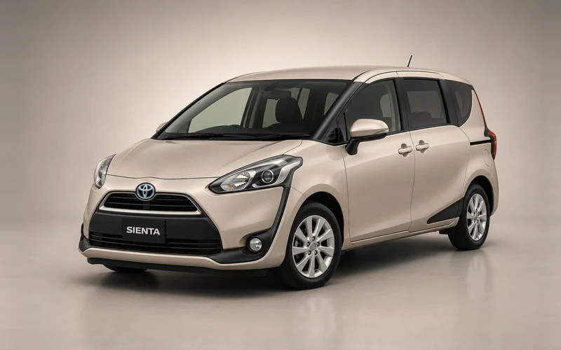 Toyota Sienta, önden çeyrek açı
